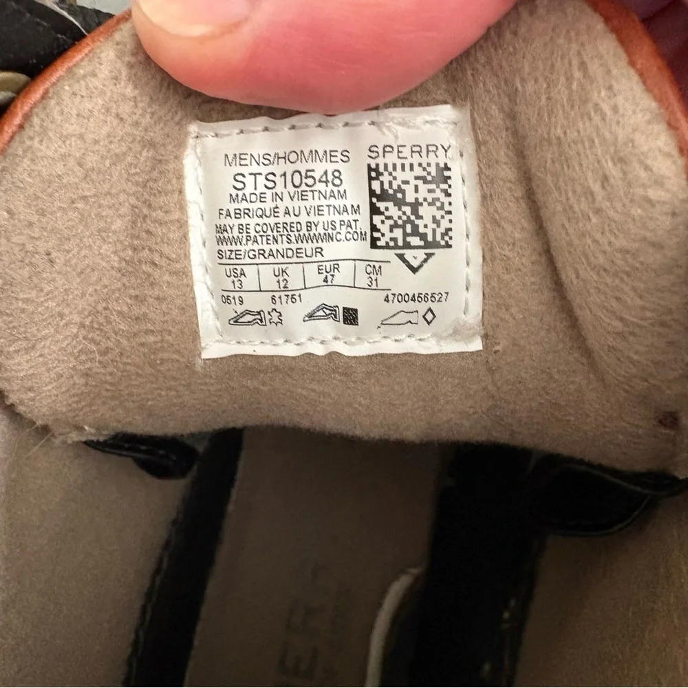 Sperry Avenue Leather Rubber Duck Boots. Size 13.